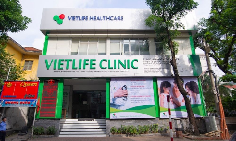 Mặt tiền Phòng Khám Vietlife Trần Bình Trọng tại Hà Nội
