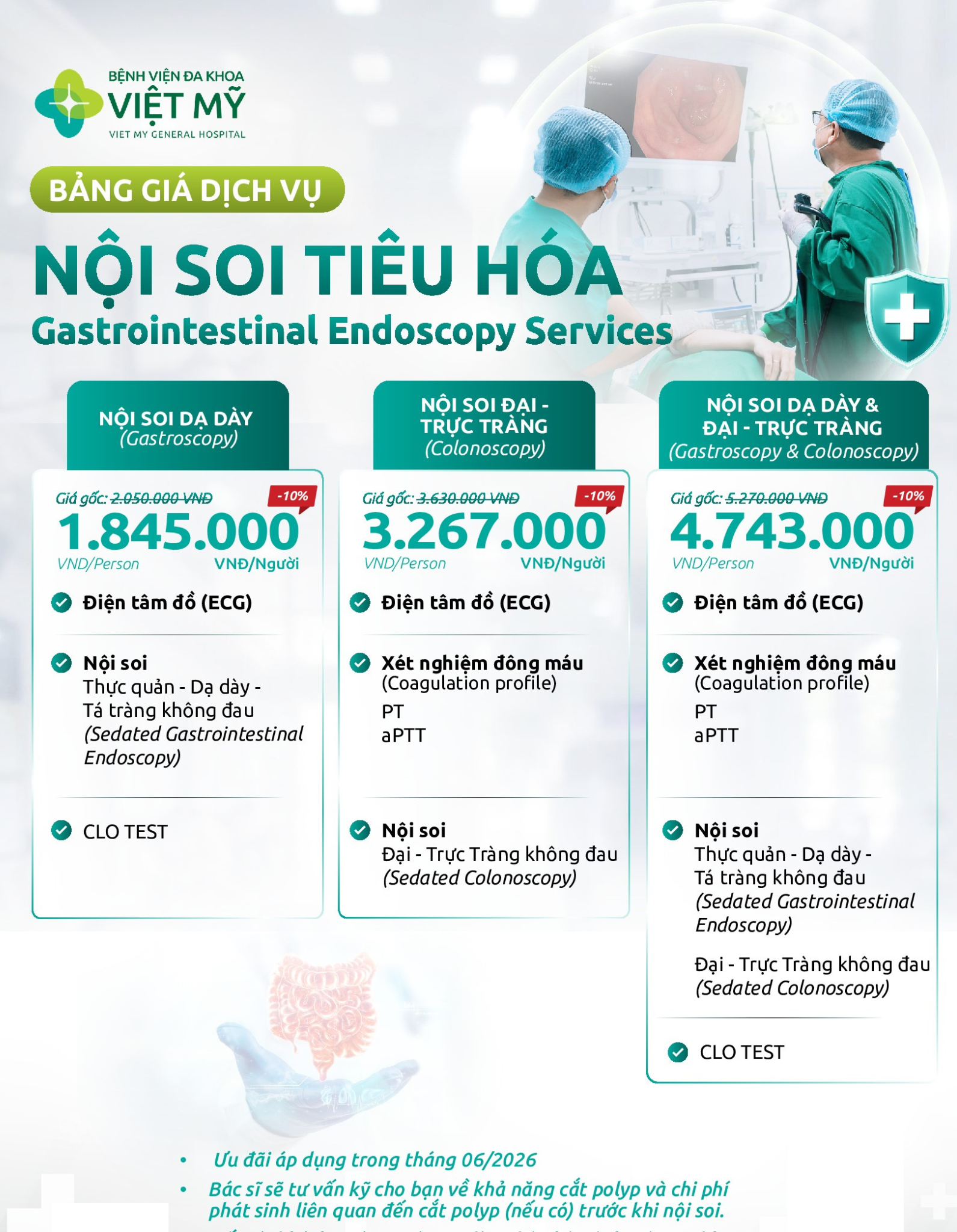 GI endoscopy price list
